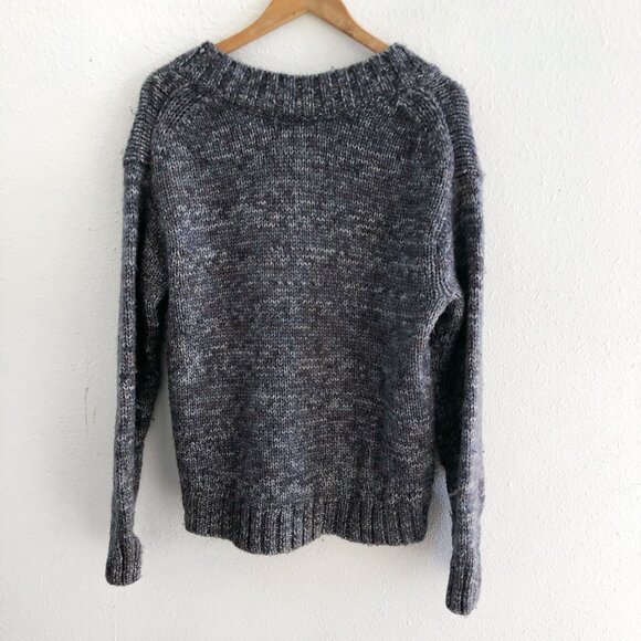 MADEWELL 100% Wool Spray-Dyed V-Neck Oversized Sweater Size Medium - Picture 3 of 10